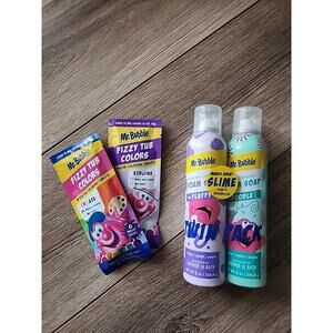 New Mr. Bubble Foam Soap - Twin Pack Sugar Cookie & Peppermint PLUS FIZZY COLORS